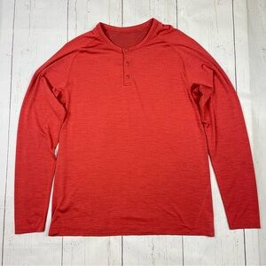 Lululemon Metal Vent Tech Long Sleeve Henley‎ Shirt